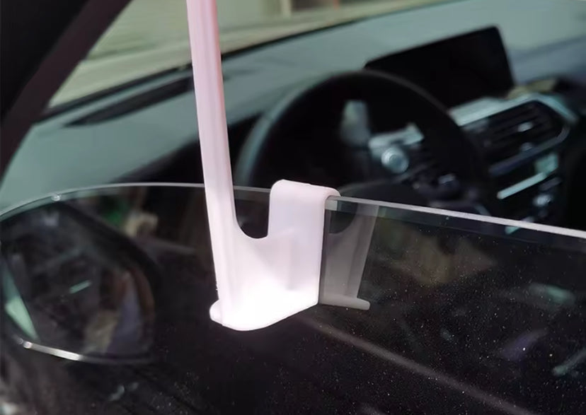 Car Window Flag Pole (43cm) | Plastic Clip-On x10