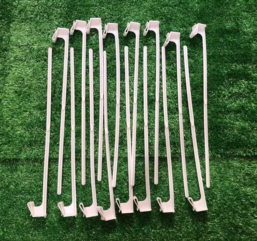 Car Window Flag Pole (43cm) | Plastic Clip-On x10