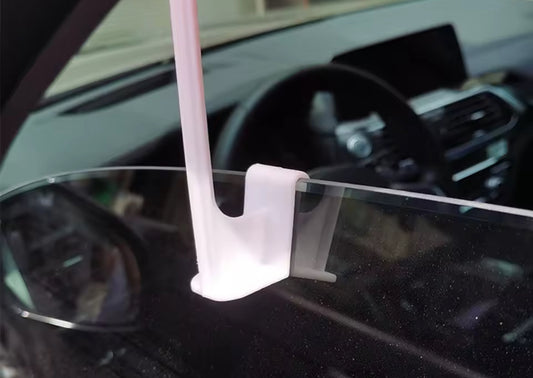 Car Window Flag Pole (43cm) | Plastic Clip-On x10
